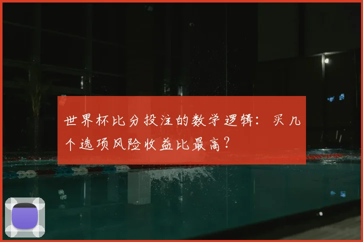 世界杯比分投注的数学逻辑：买几个选项风险收益比最高？